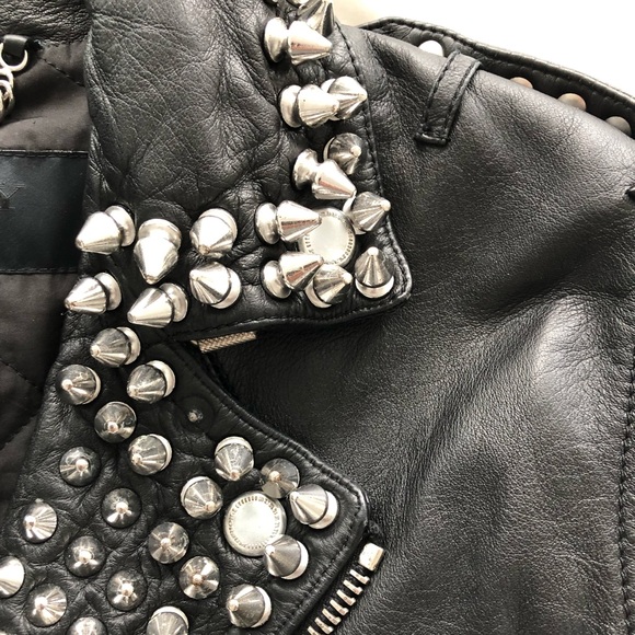 Burberry Prorsum SS11 Studded Leather Biker Vest - Picture 8 of 12